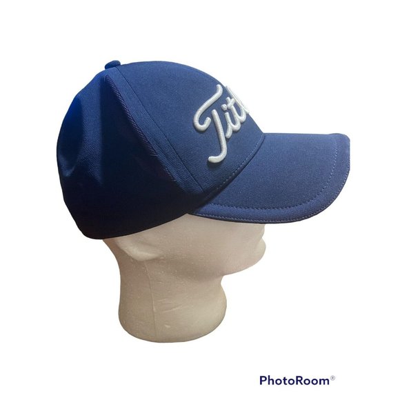 Titleist Flex Golf Hat Baseball Cap Adult Small/Medium Navy Blue - Picture 4 of 6